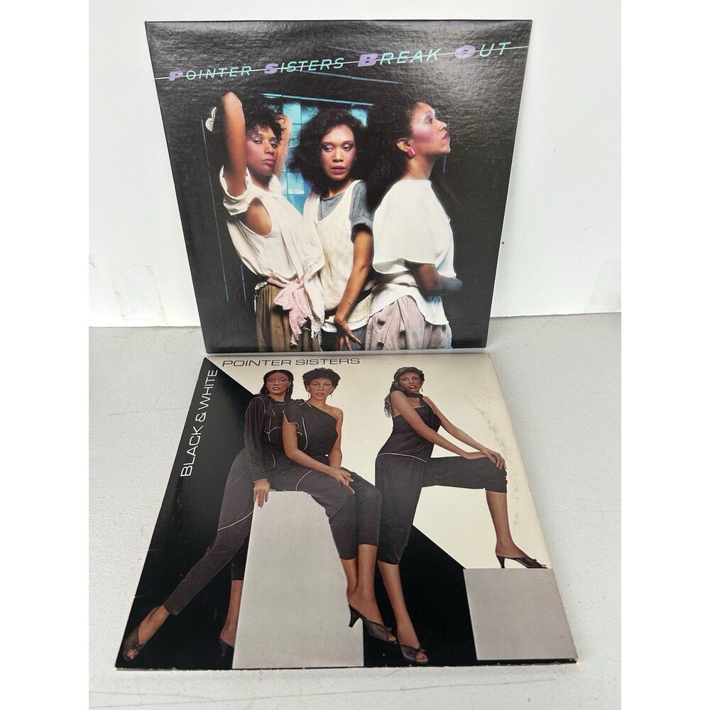 Pointer Sisters Vinyl LP Lot Break Out 1983 Black & White 1981 Planet Records